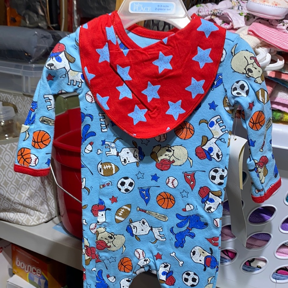 Onesie with bib